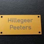 Naamplaat Hillegeer